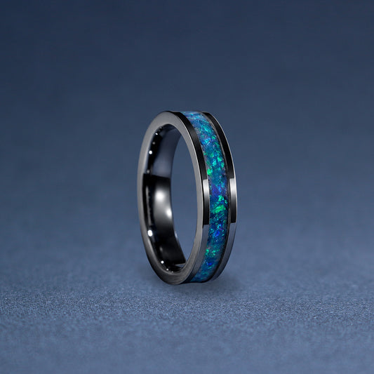 Custom 4mm Tungsten Flat Edge Ring
