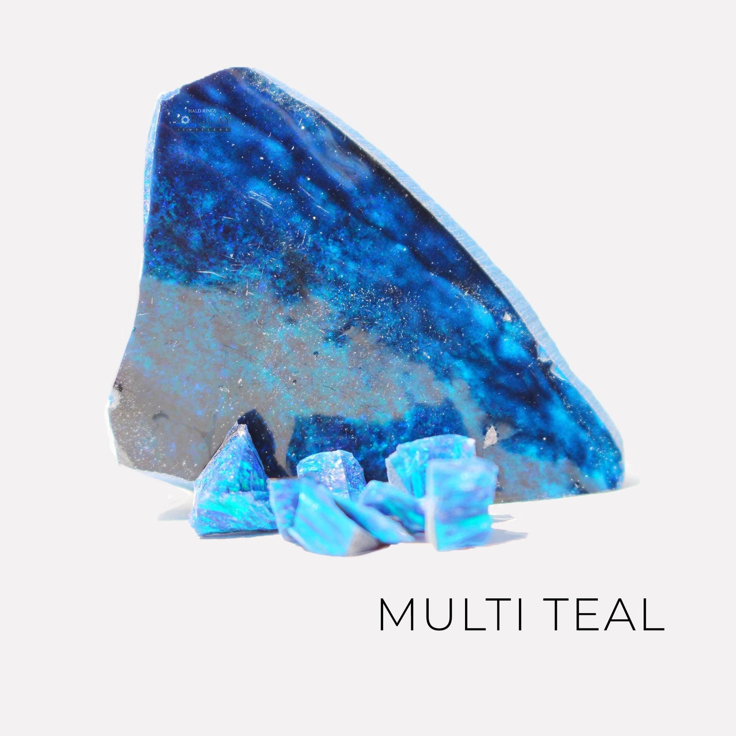 Custom Square Opal Inlay Memorial Pendant Necklace