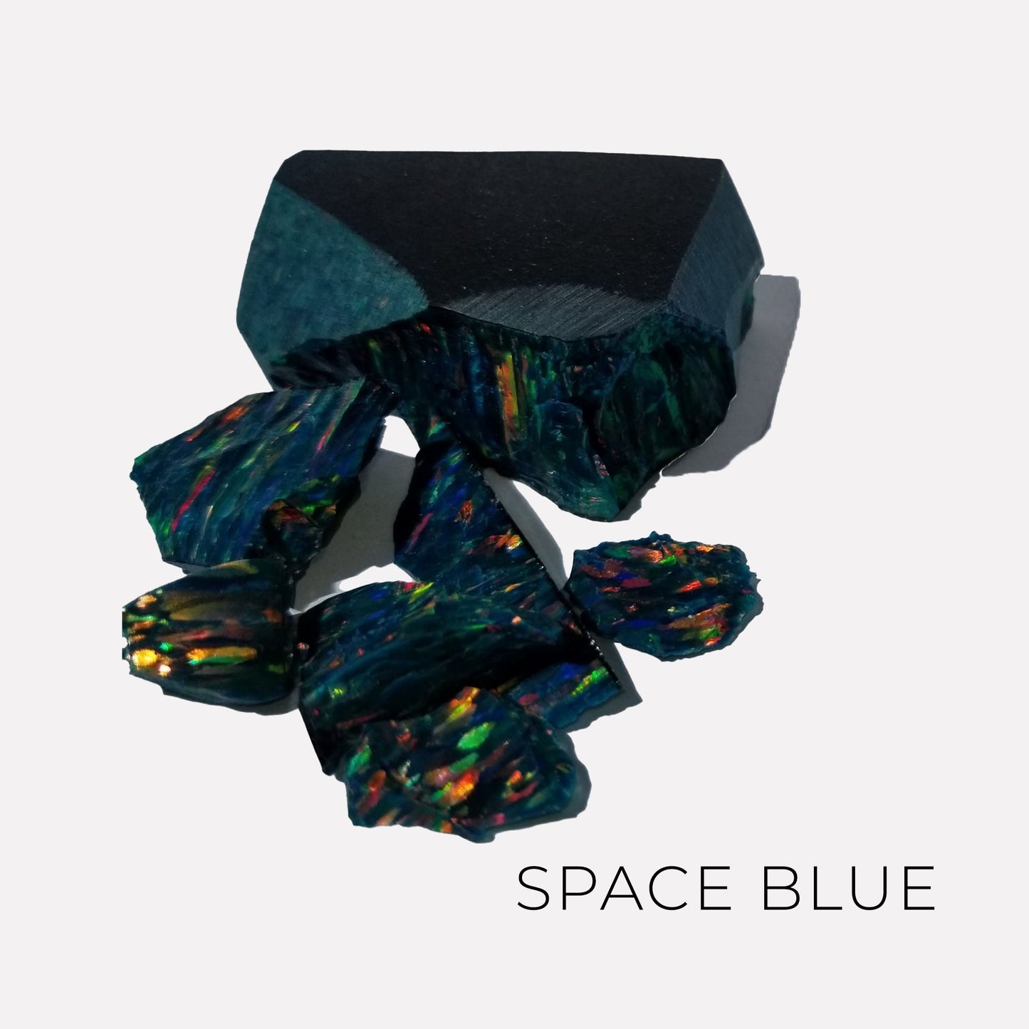 Custom Square Opal Inlay Memorial Pendant Necklace