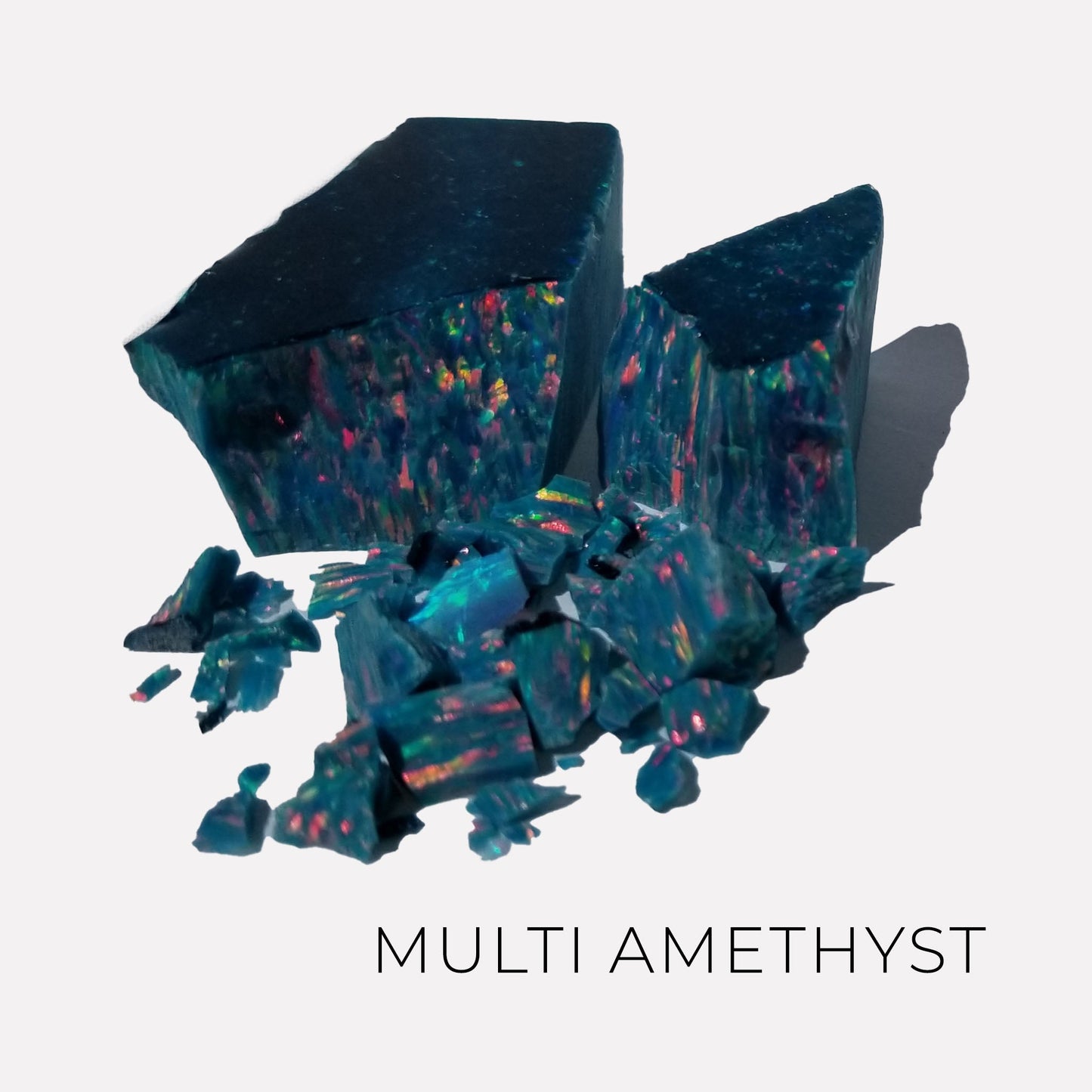 Custom Square Opal Inlay Memorial Pendant Necklace