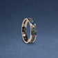 Custom Cremation 4mm Titanium Flat Edge Ring