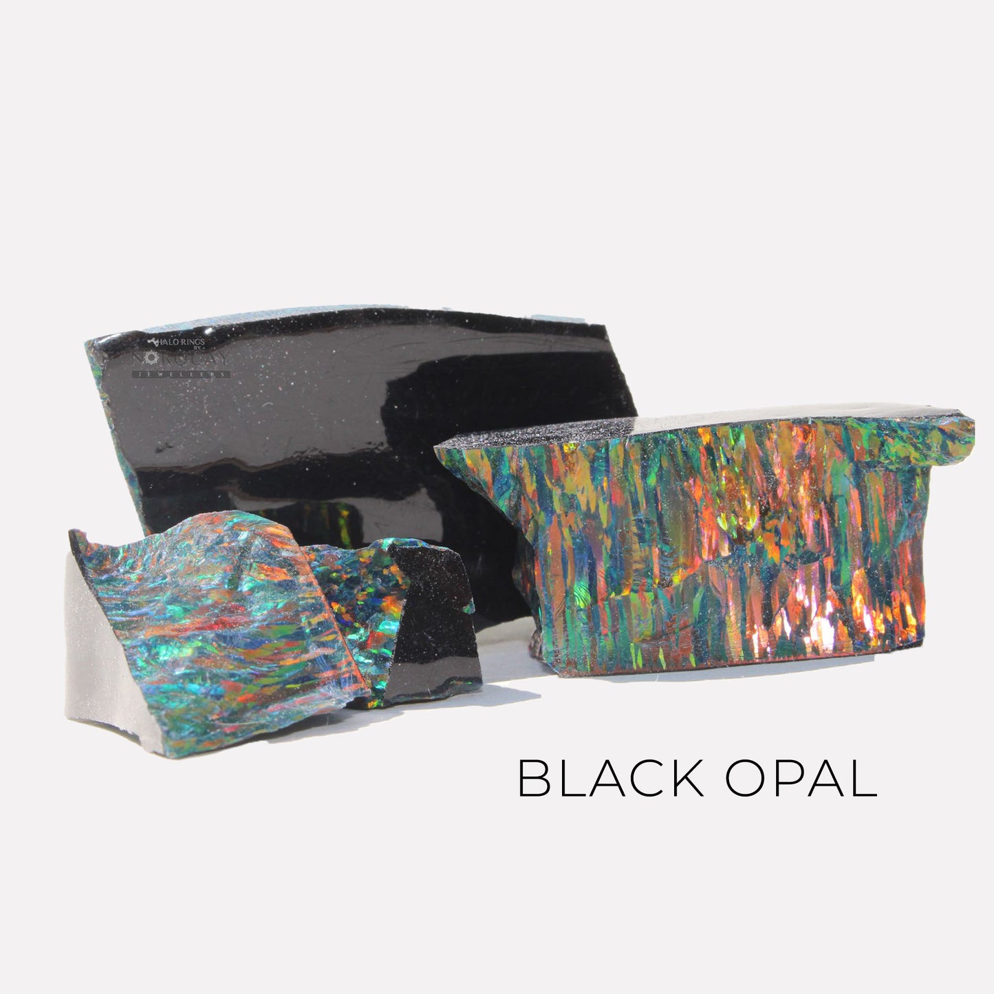 Rectangle Opal Inlay Pendant