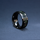 Custom Cremation Black Ceramic Ring