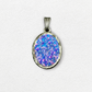 Custom Oval Opal Inlay Pendant and Necklace